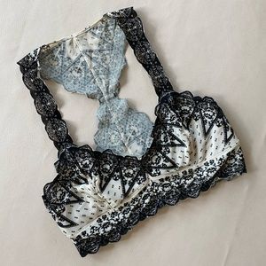Free People Velvet bralette.